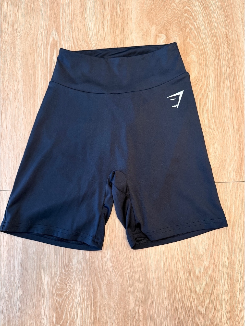 Gymshark Black Ruched Biker Shorts